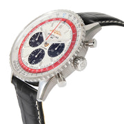  Shop Authentic Breitling Navitimer B01 Chronograph 43 Boeing 747 White Dial Black Leather Strap Watch for Men - AB01383B1G1P1 - Luxxuri