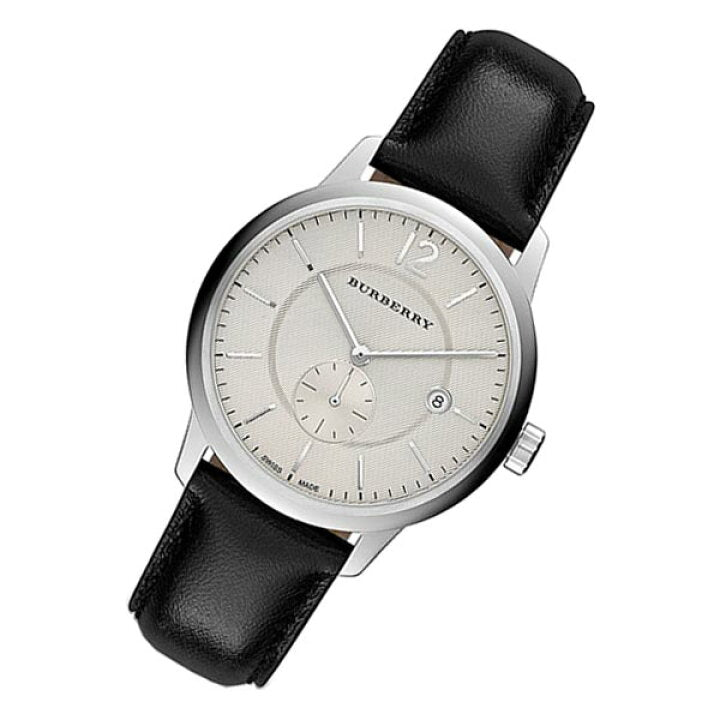  Shop Authentic Burberry The Classic Horseferry Beige Dial Black Leather Strap Watch for Men - BU10000 - Luxxuri