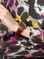  Shop Authentic Versace Greca Meander Red Dial Red Leather Strap Watch for Women - VELW00320 - Luxxuri