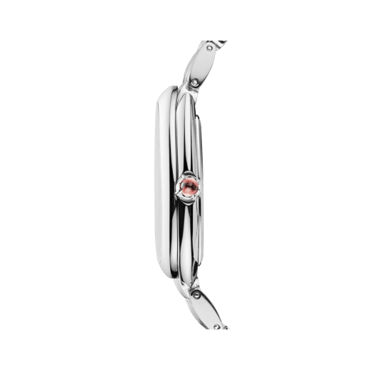  Shop Authentic Bvlgari Serpenti Seduttori Diamonds Silver Dial Silver Steel Strap Watch for Women - SERPENTI103361 - Luxxuri