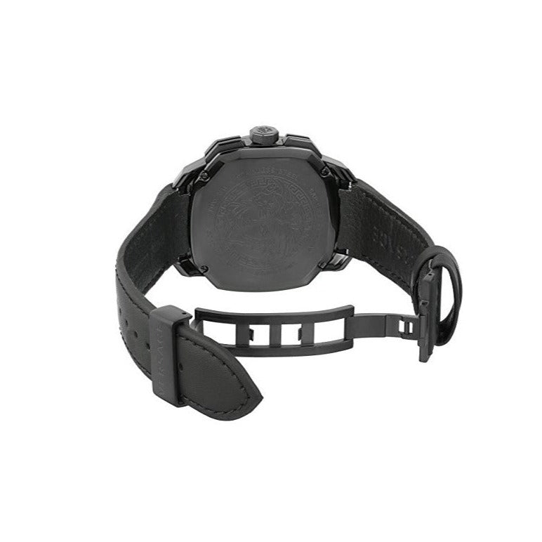  Shop Authentic Versace Dylos Chronograph Black Dial Black Rubber Strap Watch for Men - VQC020015 - Luxxuri