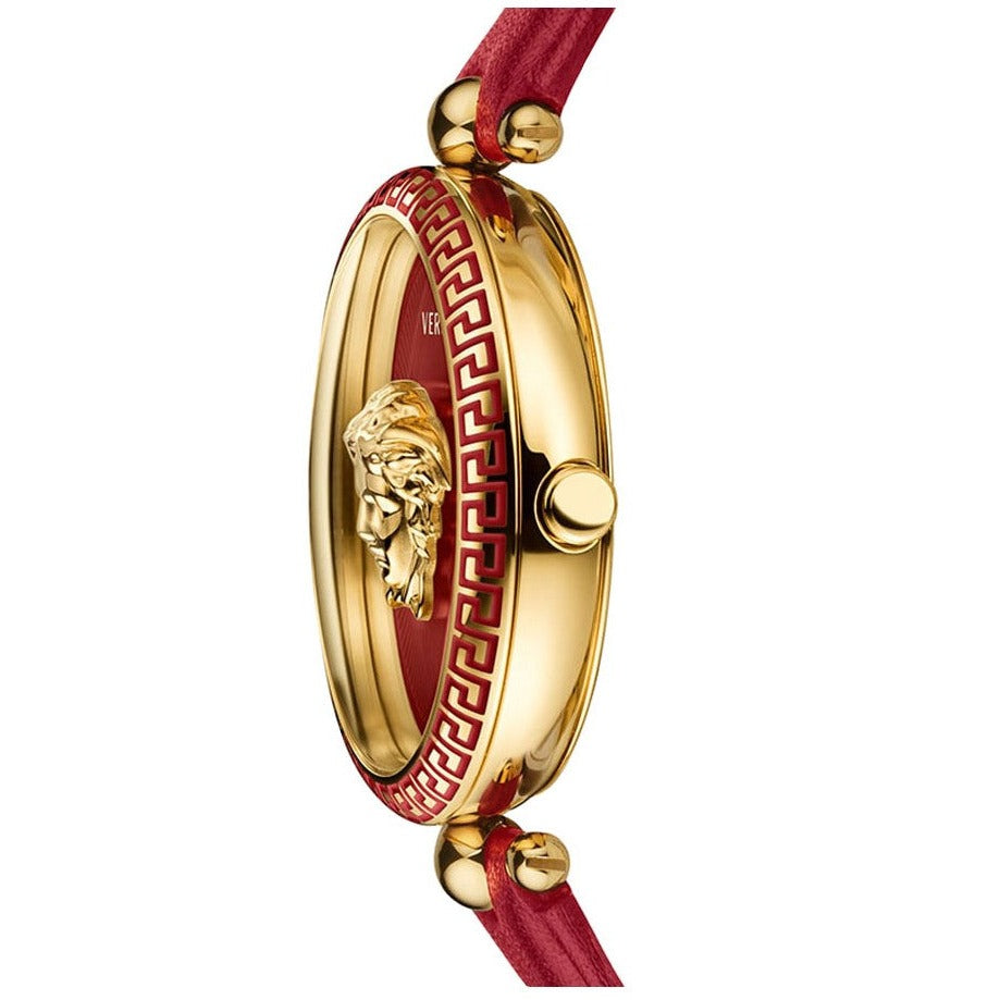  Shop Authentic Versace Palazzo Empire Red Dial Red Leather Strap Watch for Women - VCO120017 - Luxxuri