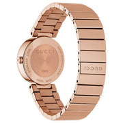  Shop Authentic Gucci G Interlocking Mother of Pearl Dial Rose Gold Steel Strap Watch For Women - YA133515 - Luxxuri