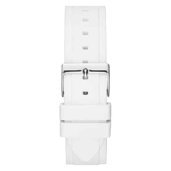  Shop Authentic Guess Zena Analog White Dial White Rubber Strap Watch For Women - W1094L1 - Luxxuri