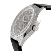  Shop Authentic Emporio Armani Meccanico White Skeleton Dial Black Leather Strap Watch For Men - AR60003 - Luxxuri