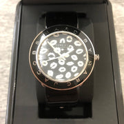  Shop Authentic Marc Jacobs Amy Black Dial Black Leather Strap Watch for Women - MBM1163 - Luxxuri