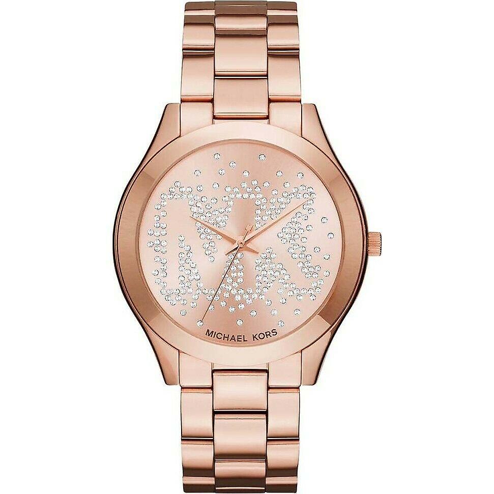  Shop Authentic Michael Kors Slim Runway Rose Gold Dial Rose Gold Steel Strap Watch for Women - MK3591 - Luxxuri