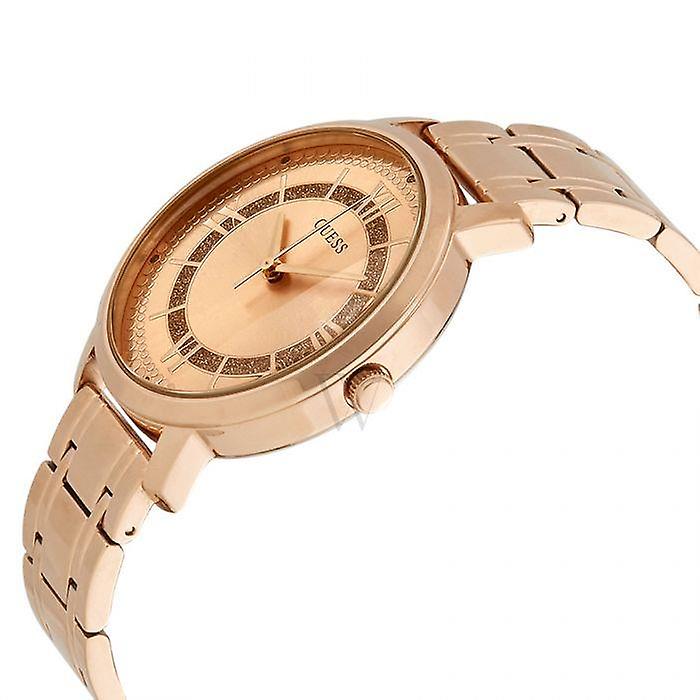  Shop Authentic Guess Montauk Rose Gold Dial Rose Gold Steel Strap Watch For Women - W0933L3 - Luxxuri