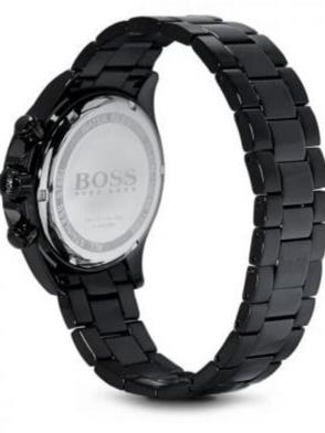  Shop Authentic Hugo Boss Ikon Chronograph Black Dial Black Steel Strap Watch for Men - 1512961 - Luxxuri