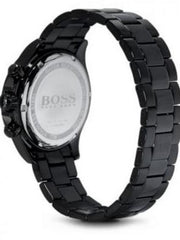 Shop Authentic Hugo Boss Ikon Chronograph Black Dial Black Steel Strap Watch for Men - 1512961 - Luxxuri