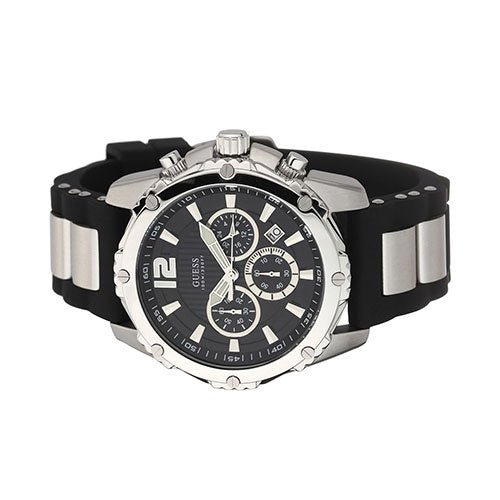  Shop Authentic Guess Intrepid Chronograph Black Dial Two Tone Steel Strap Watch for Men - W0167G1 - Luxxuri