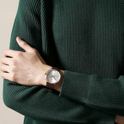  Shop Authentic Calvin Klein Posh Silver Dial Brown Leather Strap Watch for Men - K8Q316G6 - Luxxuri