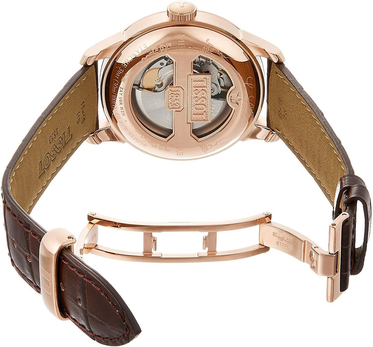  Shop Authentic Tissot Le Locle Powermatic 80 Silver Dial Brown Leather Strap Watch For Men - T006.407.36.033.00 - Luxxuri