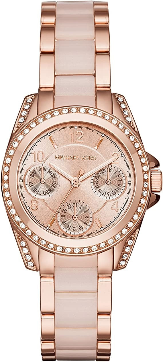  Shop Authentic Michael Kors Blair Rose Gold Dial Two Tone Steel Strap Watch for Women - MK6175 - Luxxuri