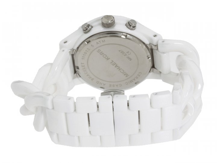  Shop Authentic Michael Kors Ceramic White Dial White Steel Strap Watch for Women - MK5387 - Luxxuri