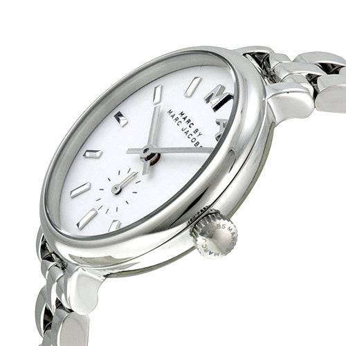  Shop Authentic Marc Jacobs Sally White Dial Silver Steel Strap Watch for Women - MBM8642 - Luxxuri