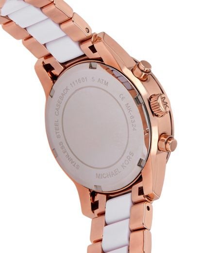  Shop Authentic Michael Kors Ritz White Dial Two Tone Steel Strap Watch for Women - MK6324 - Luxxuri