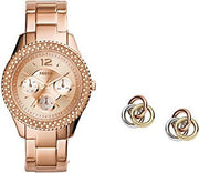  Shop Authentic Fossil Stella Rose Gold Dial Rose Gold Steel Strap Watch for Women - ES3590 - Luxxuri