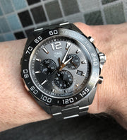  Shop Authentic Tag Heuer Formula 1 Anthracite Dial Silver Steel Strap Watch for Men - CAZ1011.BA0842 - Luxxuri