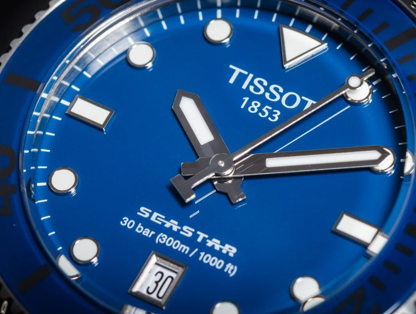  Shop Authentic Tissot Seastar 1000 Lady Blue Dial Silver Steel Strap Watch For Women - T120.210.11.041.00 - Luxxuri
