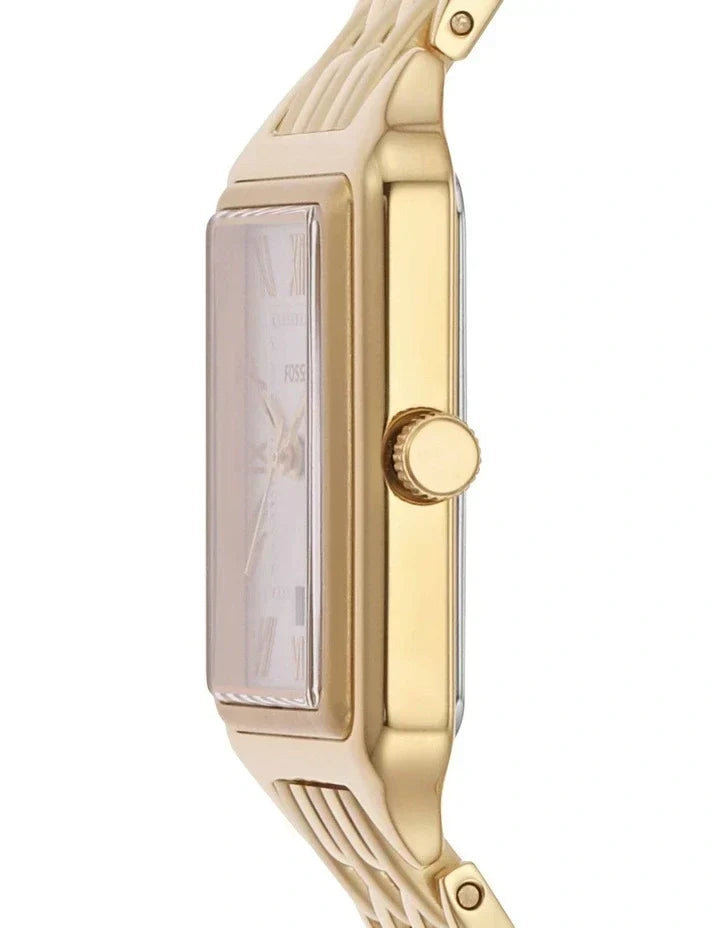  Shop Authentic Fossil Raquel Three Hand Date White Dial Gold Steel Strap Watch For Women - ES5220 - Luxxuri