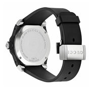  Shop Authentic Gucci Dive Tiger Black Dial Black Rubber Strap Watch For Men - YA136318 - Luxxuri