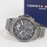  Shop Authentic Tommy Hilfiger Decker Quartz Black Dial Black Steel Strap Watch for Men - 1791347 - Luxxuri