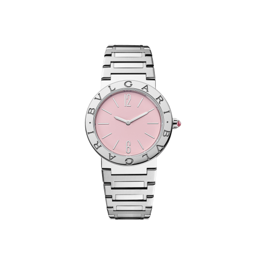  Shop Authentic Bvlgari Bvlgari Bvlgari Quartz Pink Dial Silver Steel Strap Watch for Women - BVLGARI103711 - Luxxuri