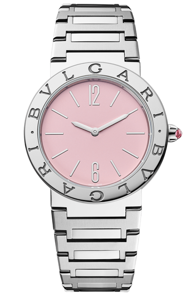  Shop Authentic Bvlgari Bvlgari Bvlgari Quartz Pink Dial Silver Steel Strap Watch for Women - BVLGARI103711 - Luxxuri