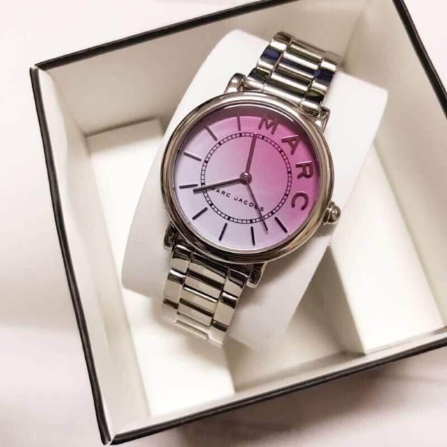  Shop Authentic Marc Jacobs Roxy Pink Dial Silver Steel Strap Watch for Women - MJ3552 - Luxxuri