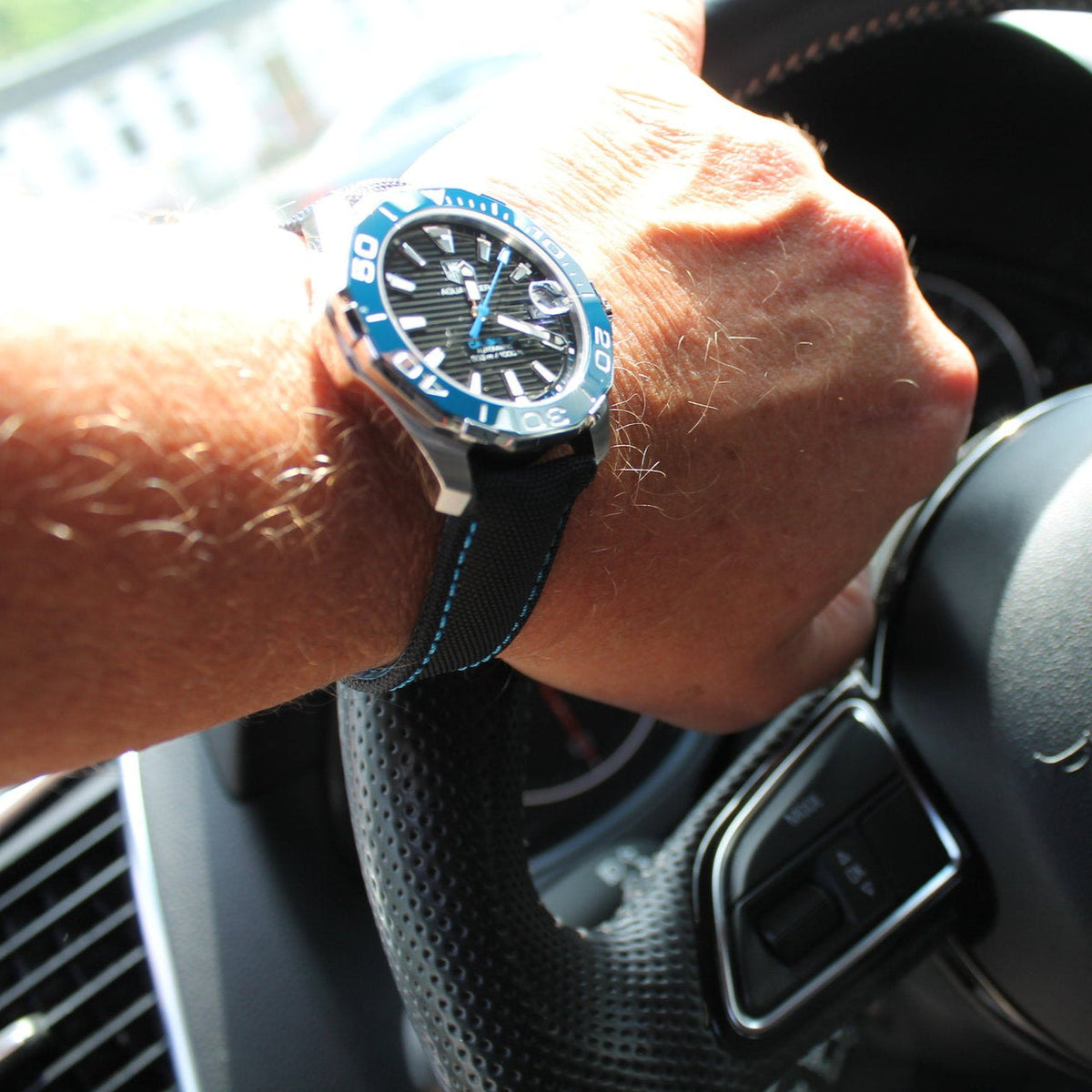 Shop Authentic Tag Heuer Aquaracer Blue Dial Watch for Men - WAY211B.FC6363 - Luxxuri