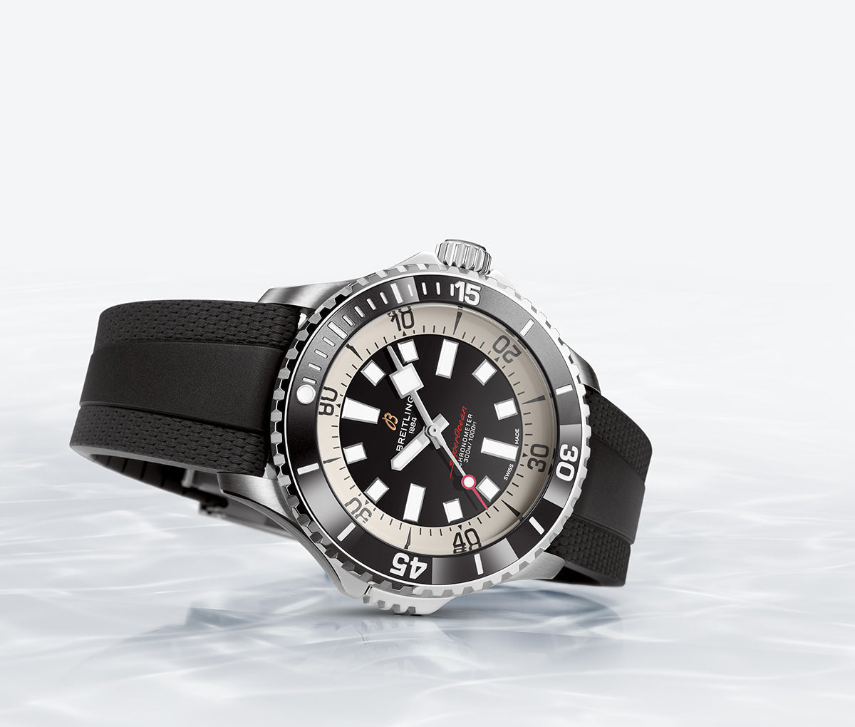  Shop Authentic Breitling Superocean Automatic 42 Black Dial Black Rubber Strap Watch for Men - A17375211B1S1 - Luxxuri