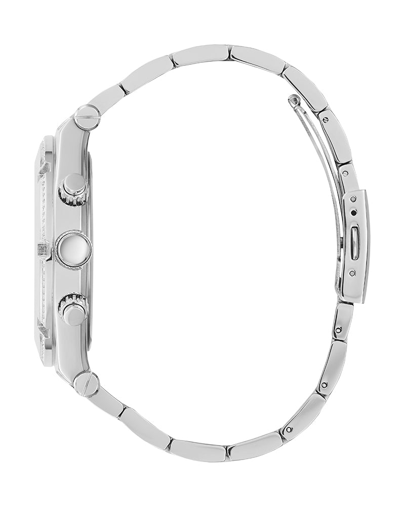  Shop Authentic Guess Continental Silver Dial Silver Steel Strap Watch for Men - GW0261G1 - Luxxuri