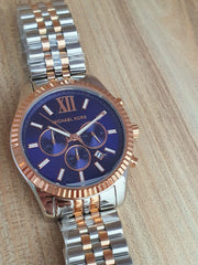  Shop Authentic Michael Kors Lexington Blue Dial Two Tone Steel Strap Watch for Men - MK8412 - Luxxuri