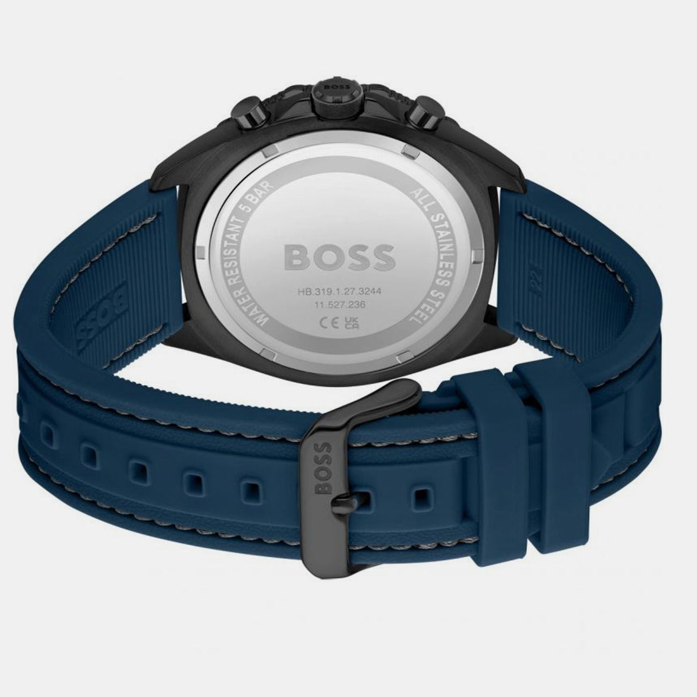  Shop Authentic Hugo Boss Energy Chronograph Grey Dial Green Rubber Strap Watch For Men - 1513972 - Luxxuri