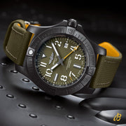  Shop Authentic Breitling Avenger Chronograph 45mm Green Dial Green Nylon Strap Watch for Men - V13317101L1X1 - Luxxuri