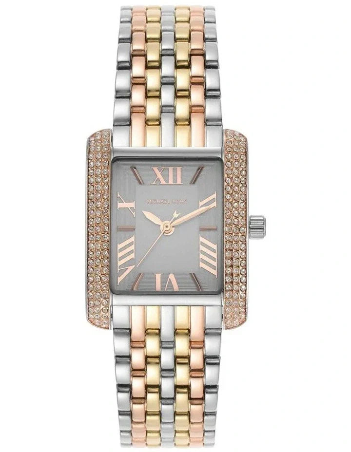  Shop Authentic Michael Kors Emery Three-Hand White Dial Two Tone Steel Strap Watch for Women - MK4744 - Luxxuri