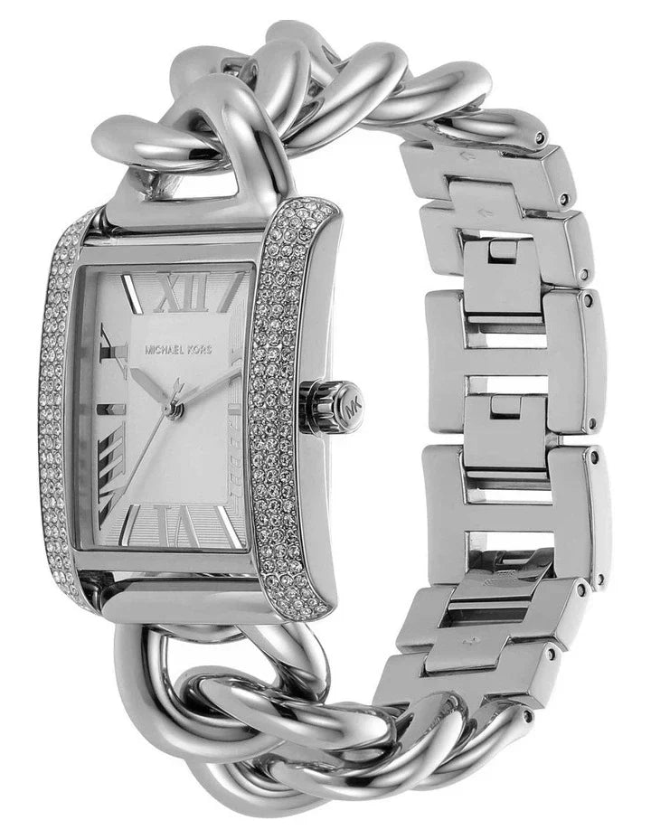  Shop Authentic Michael Kors Emery Three Hand White Dial Silver Steel Strap Watch For Women - MK7438 - Luxxuri