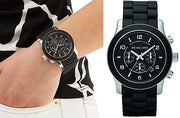  Shop Authentic Michael Kors Runway Black Dial Black Rubber Strap Watch for Men - MK8107 - Luxxuri