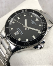  Shop Authentic Tissot Seastar 1000 Black Dial Silver Steel Strap Watch For Men - T120.410.11.051.00 - Luxxuri