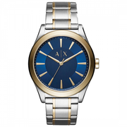  Shop Authentic Armani Exchange Nico Quartz Blue Dial Two Tone Steel Strap Watch For Men - AX2332 - Luxxuri