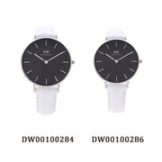  Shop Authentic Daniel Wellington Classic Petite Bondi Black Dial White Leather Strap Watch for Women - DW00100286 - Luxxuri