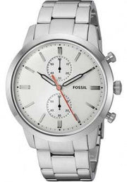  Shop Authentic Fossil Townsman White Dial Silver Steel Strap Watch for Men - FS5346 - Luxxuri