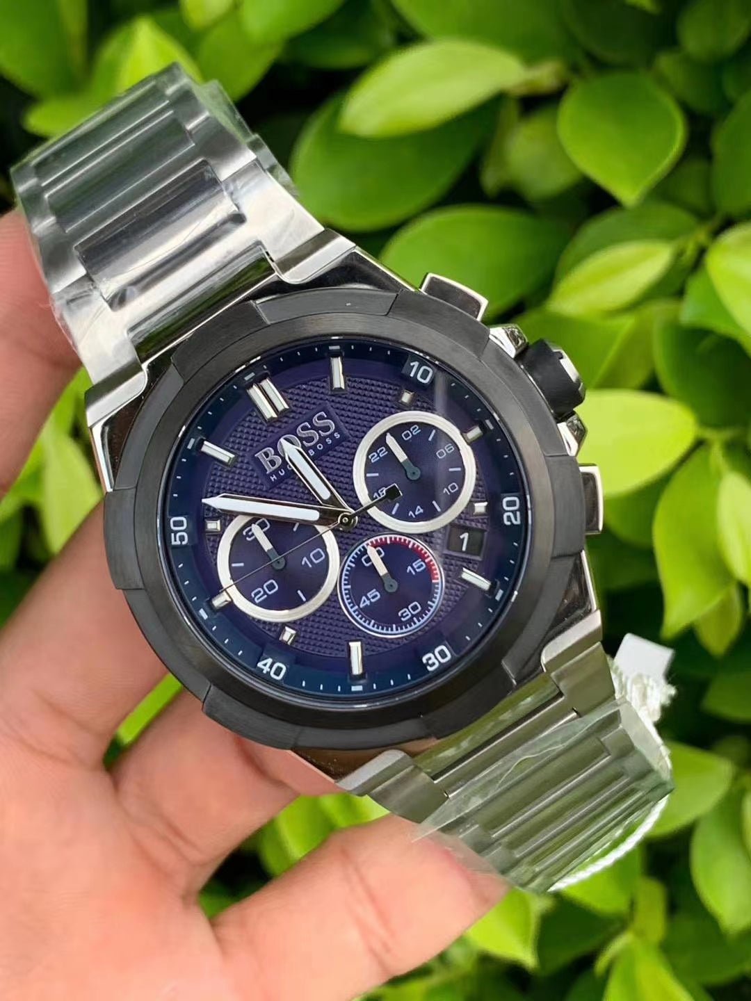  Shop Authentic Hugo Boss Supernova Chronograph Blue Dial Silver Steel Strap Watch for Men - 1513360 - Luxxuri