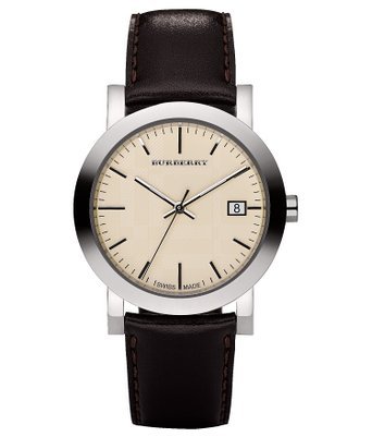  Shop Authentic Burberry Heritage Beige Dial Brown Leather Strap Watch for Men - BU1777 - Luxxuri