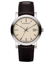  Shop Authentic Burberry Heritage Beige Dial Brown Leather Strap Watch for Men - BU1777 - Luxxuri