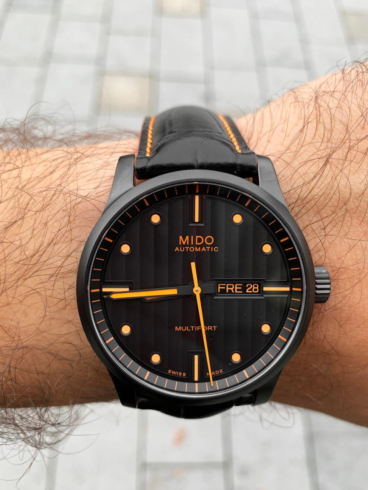  Shop Authentic Mido Multifort Automatic Special Edition Black Dial Black Leather Strap Watch For Men - M005.430.36.051.80 - Luxxuri