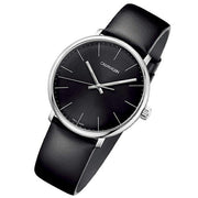  Shop Authentic Calvin Klein High Noon Quartz Black Dial Black Leather Strap Watch for Men - K8M211C1 - Luxxuri