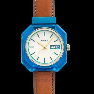 Shop Authentic Fossil Candy White Dial Brown Leather Strap Watch for Men - ES3536 - Luxxuri