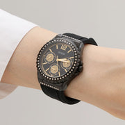  Shop Authentic Guess Starlight Black Dial Black Rubber Strap Watch for Women - W0846L1 - Luxxuri